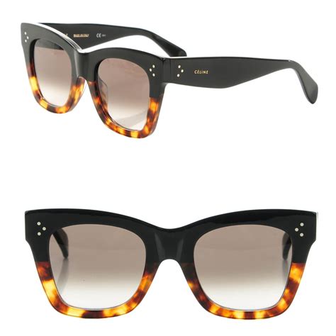 CELINE Catherine Sunglasses CL 41098/F/S Black Havana 